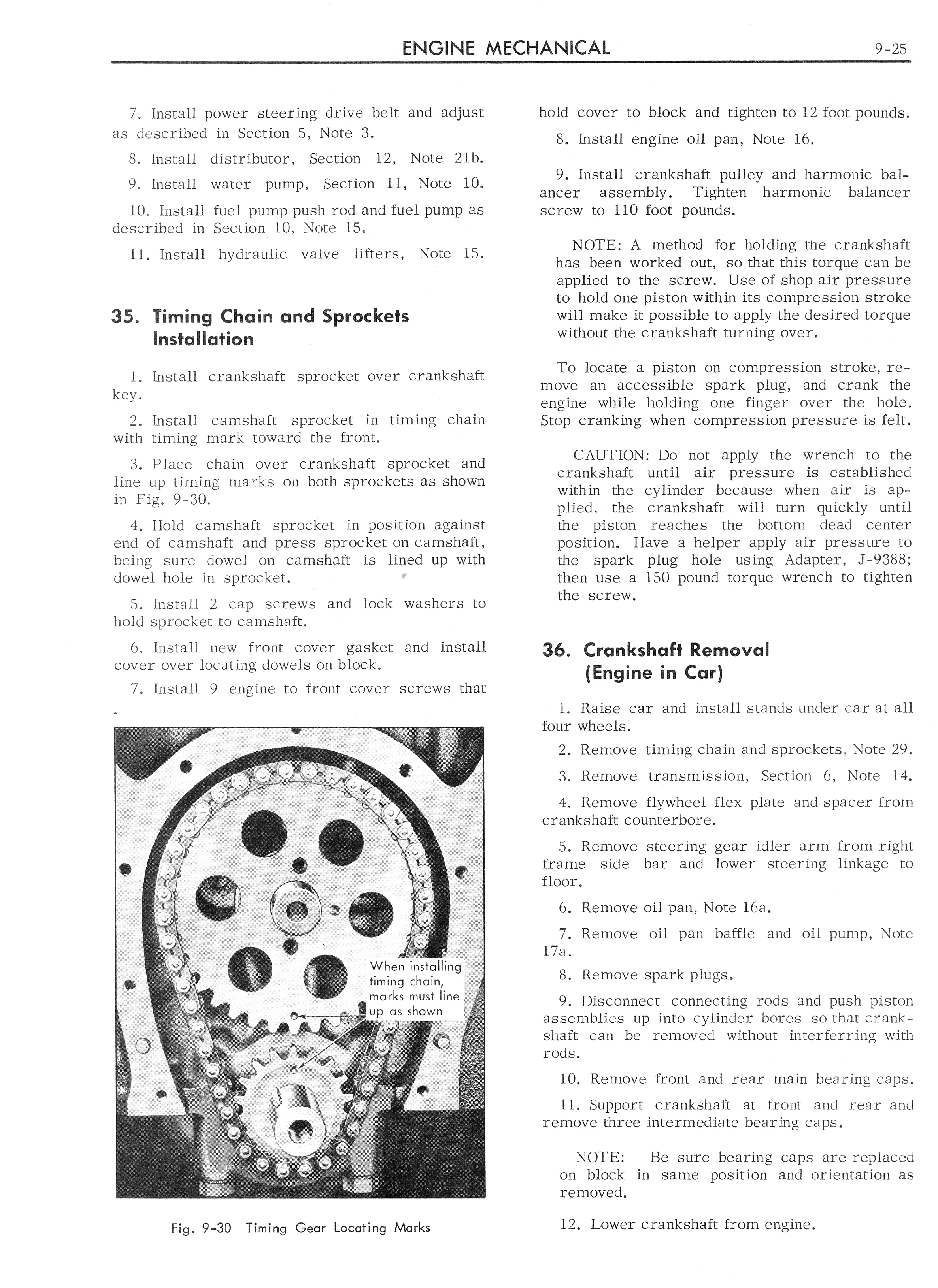 1962 Cadillac Shop Manual - Engine Mechanical Page 25 of 32